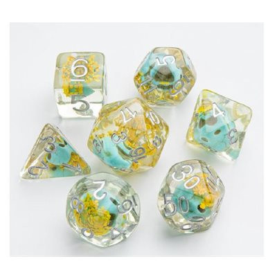Gamegenic : Embraced Series - Green Skull - RPG Dice Set (7pcs)